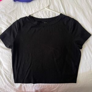 black baby tee